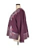 Soft Surroundings 100% Cotton Purple Jacket Size 2X - photo 5