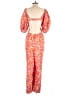 Free People Paisley Orange Jumpsuit Size M - photo 2