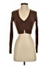 White Fox Brown Cardigan Size S - photo 1
