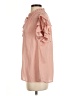 Mustard Seed 100% Polyester Pink Short Sleeve Blouse Size S - photo 5