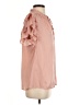 Mustard Seed 100% Polyester Pink Short Sleeve Blouse Size S - photo 4