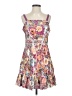 Aqua 100% Polyester Print White Cocktail Dress Size XS - photo 1