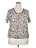 Worthington Silver Short Sleeve Top Size 2X - photo 1