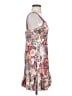 Aqua 100% Polyester Paisley Purple Cocktail Dress Size XS - photo 4