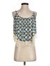 Peach Love 100% Polyester Yellow Sleeveless Blouse Size S - photo 1