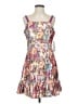 Aqua 100% Polyester Print Purple Cocktail Dress Size XS - photo 1