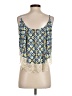 Peach Love 100% Polyester Yellow Sleeveless Blouse Size S - photo 2