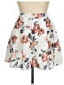 Shein Curve 100% Polyester Floral White Casual Skirt Size 1X - photo 1