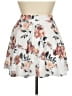 Shein Curve 100% Polyester Floral White Casual Skirt Size 1X - photo 2