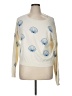 Wildfox Print Ivory Pullover Sweater Size XL - photo 1