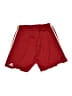 Adidas 100% Polyester Stripes Red Athletic Shorts Size L - photo 2