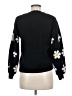 Shein Floral Black Pullover Sweater Size M - photo 2