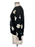 Shein Floral Black Pullover Sweater Size M - photo 5