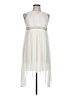 Crystal Doll 100% Polyester Ivory Cocktail Dress Size 16 - photo 1