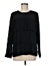 J.Jill 100% Polyester Black Long Sleeve Blouse Size M - photo 1
