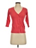 AB Studio 100% Cotton Red 3/4 Sleeve Button-Down Shirt Size XS - photo 1