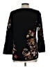 Chico's Floral Black Pullover Sweater Size L - photo 2