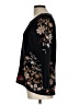 Chico's Floral Black Pullover Sweater Size L - photo 5