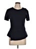 BCBGMAXAZRIA Black Short Sleeve Top Size L - photo 1
