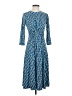 Donna Morgan Print Blue Casual Dress Size 4 - photo 1