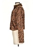 Pleione Animal Print Brown Long Sleeve Blouse Size S - photo 5