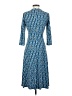 Donna Morgan Print Blue Casual Dress Size 4 - photo 2