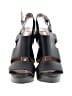 Audrey Brooke Black Wedges Size 6 1/2 - photo 2