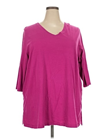 Woman Within 3/4 Sleeve T-Shirt (view 1)