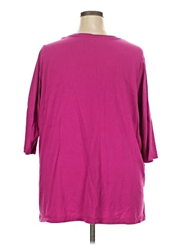 Woman Within 3/4 Sleeve T-Shirt (view 2)