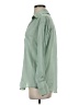 Zara 100% Polyester Solid Green Long Sleeve Blouse Size XS - photo 5