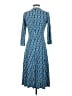 Donna Morgan Print Blue Casual Dress Size 4 - photo 2