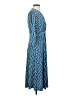 Donna Morgan Print Blue Casual Dress Size 4 - photo 4