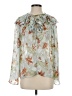 Zara Teal Long Sleeve Blouse Size XS - photo 1