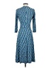Donna Morgan Print Blue Casual Dress Size 4 - photo 2