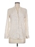 Massimo Dutti Animal Print Ivory Long Sleeve Blouse Size 6 - photo 1