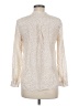 Massimo Dutti Animal Print Ivory Long Sleeve Blouse Size 6 - photo 2