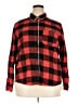 Universal Thread 100% Cotton Plaid Red Long Sleeve Button-Down Shirt Size XXL - photo 1