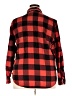 Universal Thread 100% Cotton Plaid Red Long Sleeve Button-Down Shirt Size XXL - photo 2