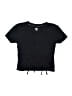 Justice Black Short Sleeve T-Shirt Size 12 - photo 1