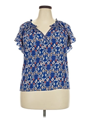 Max Studio Short Sleeve Blouse (view 1)