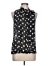 Spiegel Polka Dots Black Sleeveless Blouse Size 12 - photo 1