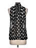 Spiegel Polka Dots Black Sleeveless Blouse Size 12 - photo 2