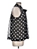 Spiegel Polka Dots Black Sleeveless Blouse Size 12 - photo 4