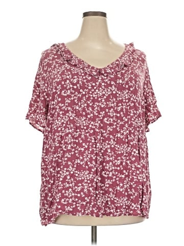 BLOOMCHIC Short Sleeve Blouse (view 1)