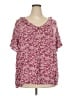 BLOOMCHIC Burgundy Short Sleeve Blouse Size 22 - 24 - photo 1