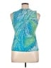Chaps Teal Sleeveless Top Size XL (petite) - photo 2