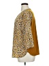 Van Heusen 100% Polyester Animal Print Yellow 3/4 Sleeve Blouse Size XL - photo 5