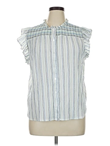 Ann Taylor LOFT Outlet Sleeveless Button-Down Shirt (view 1)