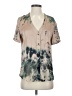 Gypsy 05 100% Viscose Tie-dye Tan Short Sleeve Blouse Size XS - photo 1