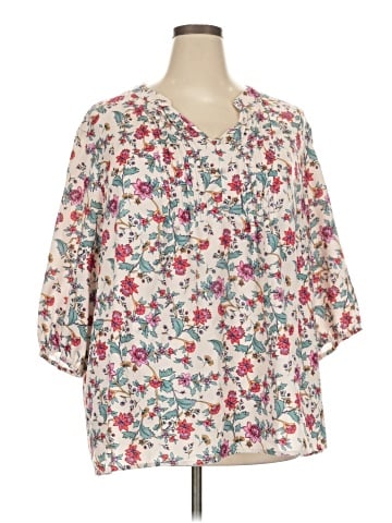BLOOMCHIC 3/4 Sleeve Blouse (view 1)
